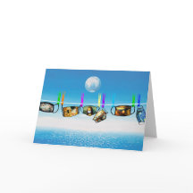 Valiente tarjeta de felicitación de cumpleaños par