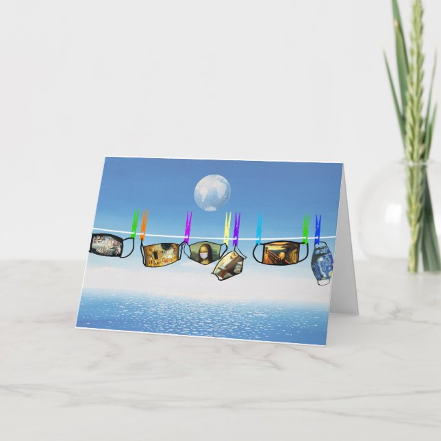 Valiente tarjeta de felicitación de cumpleaños par (Anverso)