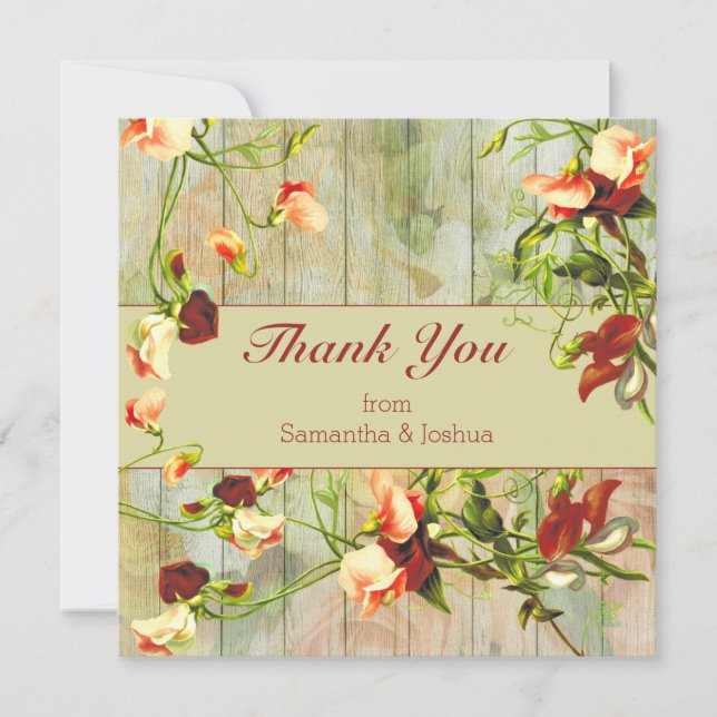 Valla pintada con flores de primavera gracias (Anverso)