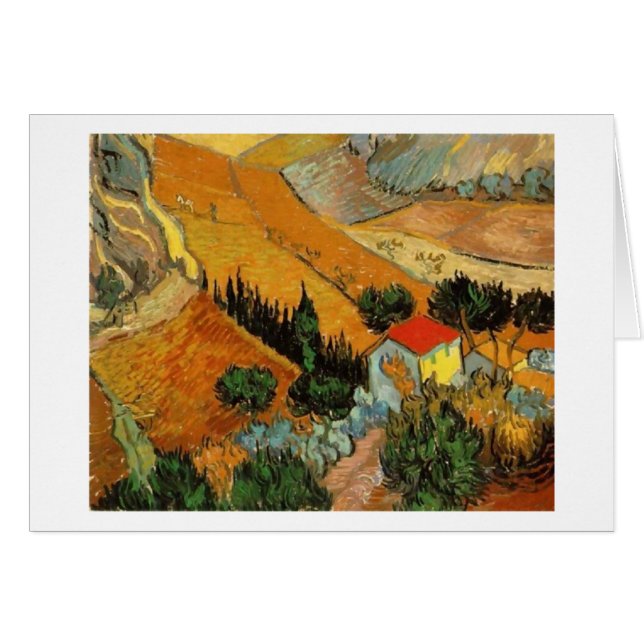 Valle con Plowman (F727)Bella Artes Van Gogh (Anverso (Horizontal))