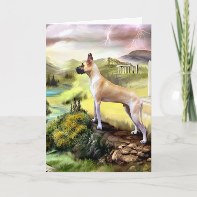 Valle de great dane de la tarjeta de Zeus - (Anverso)