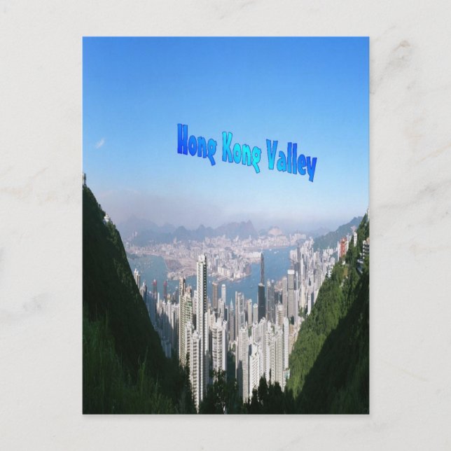 Valle de Hong Kong, postal (Anverso)