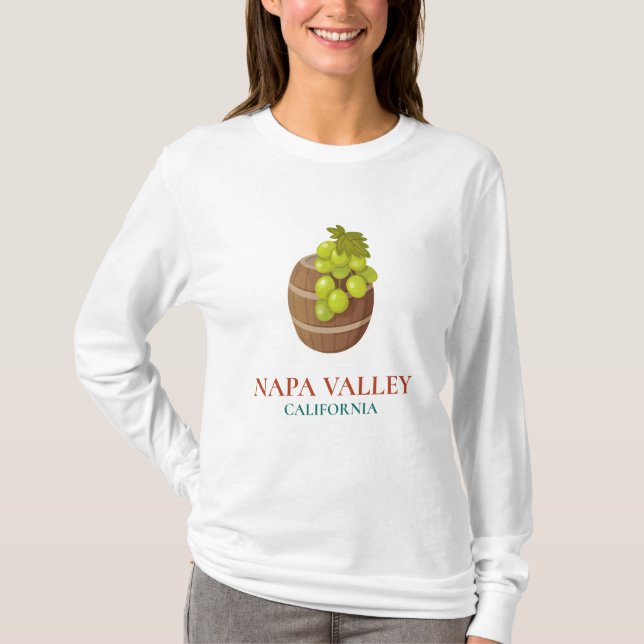 Valle de Napa - Camiseta de larga duración de Cali (Anverso)