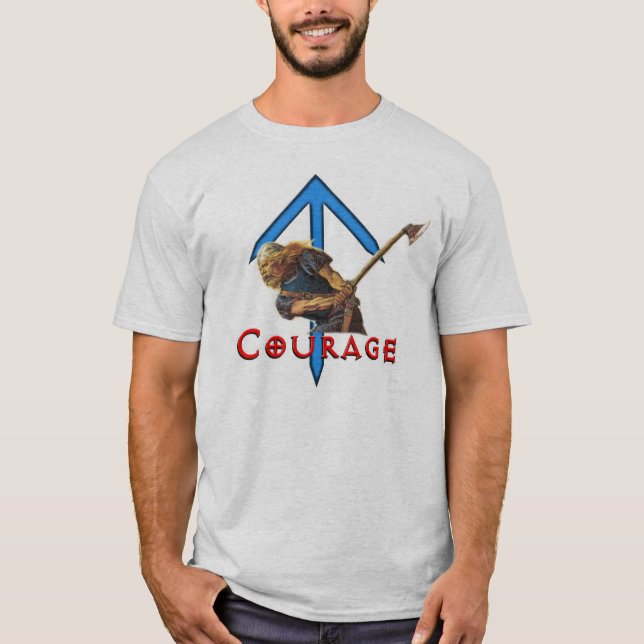¡Valor! Camiseta de Tyr (Anverso)