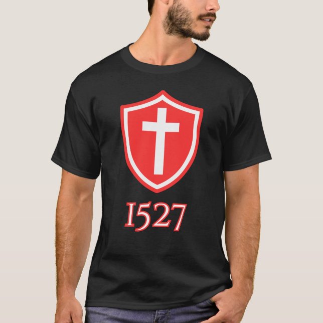 Valor intemporal: Camiseta Escudo 1527 (Anverso)