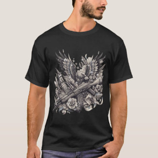 "Valor ucraniano: camiseta de tatuaje militar mode