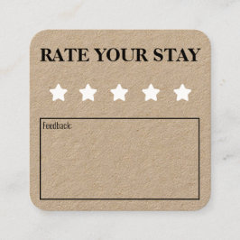 Valora tu estancia Tarjetas de comentarios de hosp