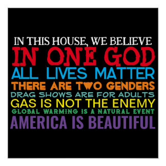 VALORES CONSERVADORES - POSTER GLOSSY