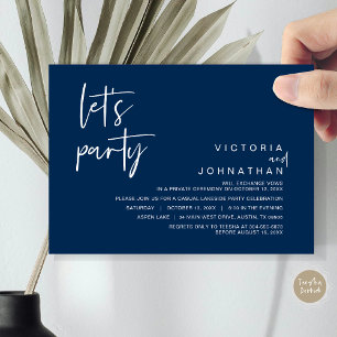 Vámonos a la Fiesta, Invitación de Boda para Fuga 