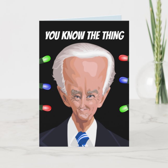 VAMONOS BRANDON TARADO DE BIDEN Tarjetas Navideñas (Anverso)