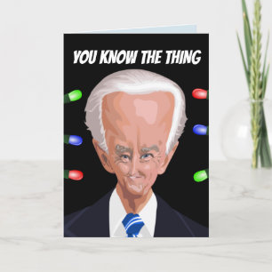 VAMONOS BRANDON TARADO DE BIDEN Tarjetas Navideñas