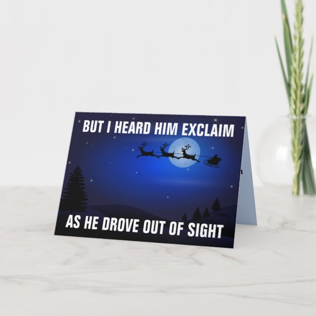 ¡VÁMONOS BRANDON! TARJETAS DE NAVIDAD SOBREDIMENSI (Anverso)