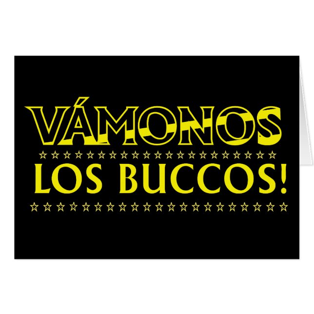 ¡VÁMONOS LOS BUCCOS! Tarjeta (Anverso (Horizontal))