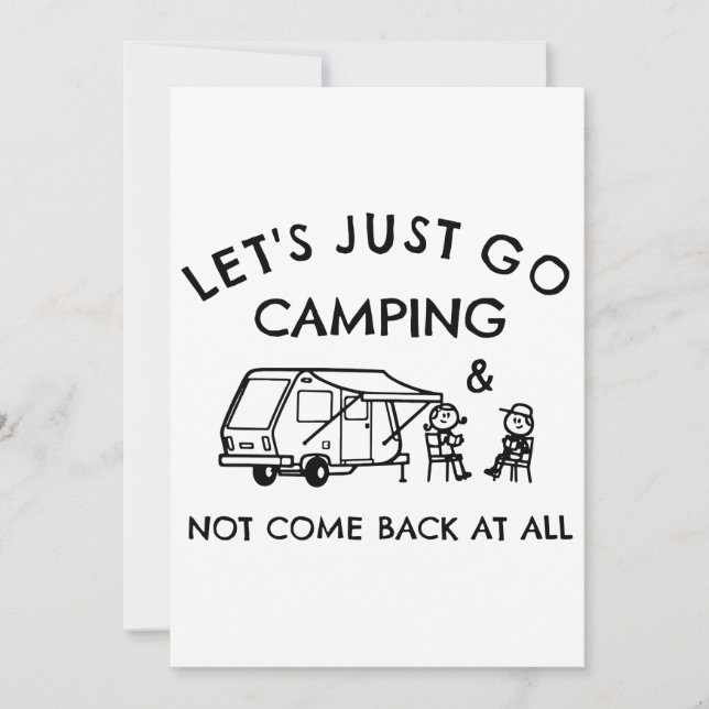 Vamos a acampar camisetas (Anverso)