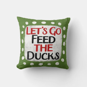 Vamos a alimentar el Cojín decorativo de los patos