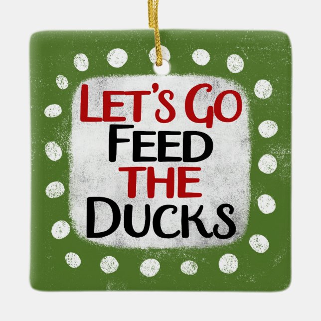 Vamos a alimentar el ornamento de los patos (Anverso)