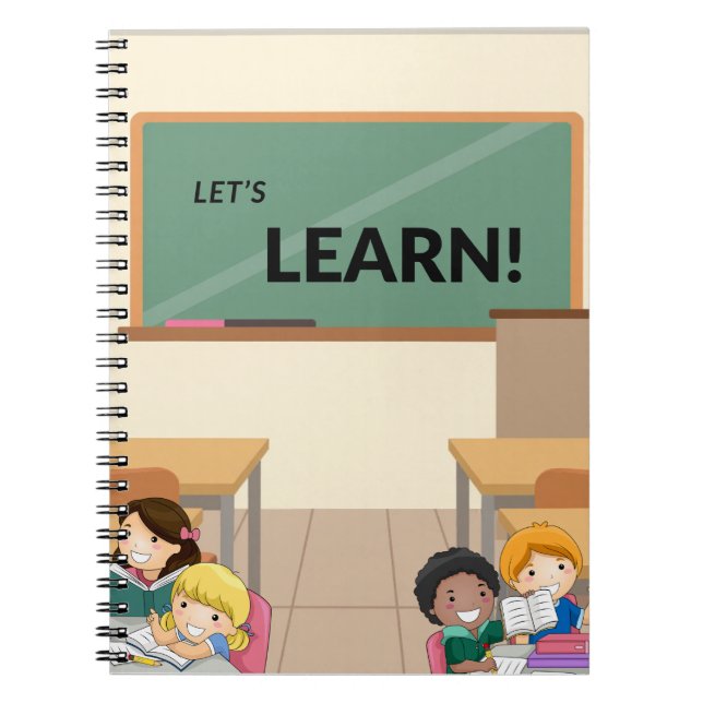 ¡Vamos a aprender! Cuaderno para niños de clase (Frente)