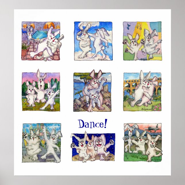 Vamos a bailar con Poster de impresión (Frente)