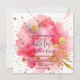 Vamos a bañarlos con amor Parejas ducha invitación