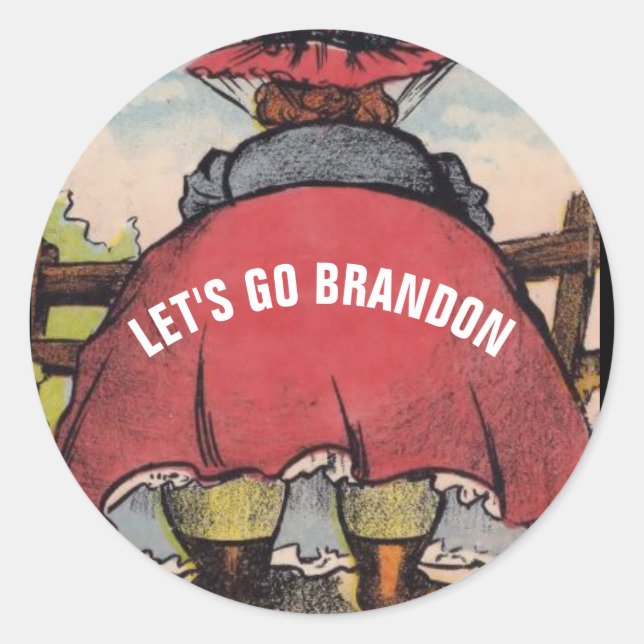 ¡VAMOS A BRANDON! DECALES DE PEGATINAS MUJERES VIN (Anverso)