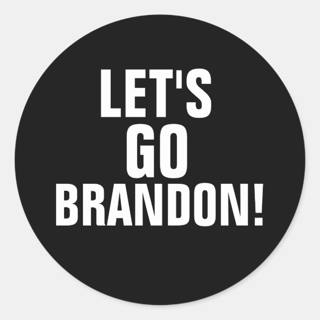 ¡VAMOS A BRANDON! DECALS PEGATINAS (Anverso)