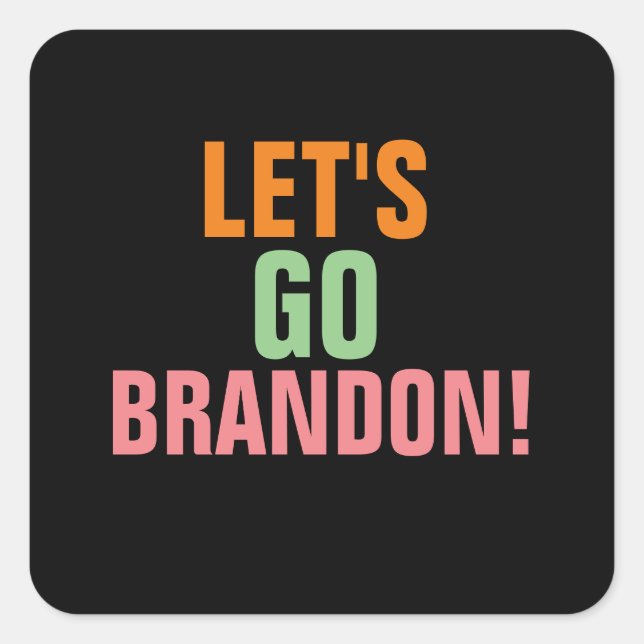 ¡VAMOS A BRANDON! DECALS PEGATINAS (Anverso)