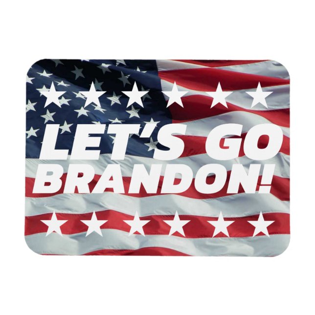 ¡VAMOS A BRANDON! [Font 5] Imán fotográfico flexib (Horizontal)
