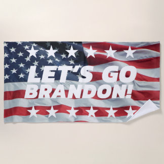 ¡VAMOS A BRANDON! [Font 5] Toalla de playa