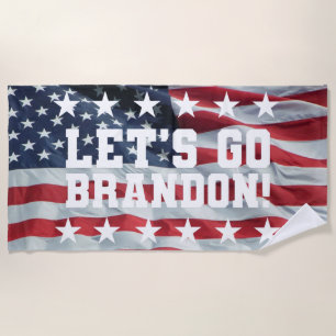 ¡VAMOS A BRANDON! [Font 6] Toalla de playa