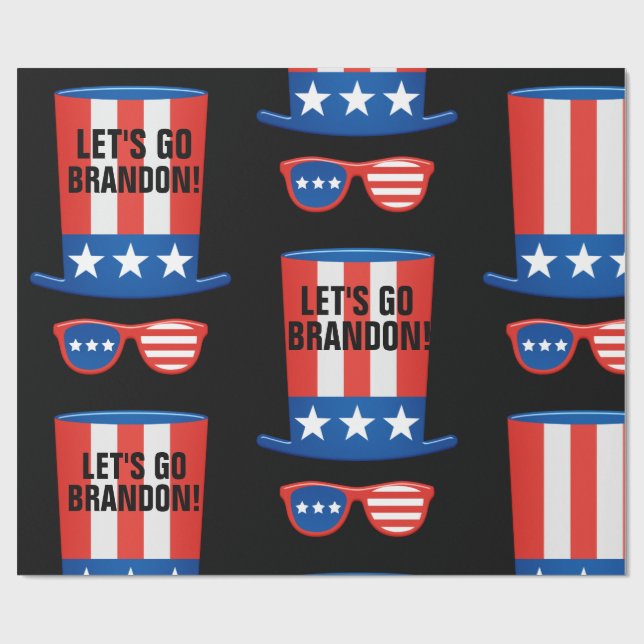 ¡VAMOS A BRANDON! Papel de regalo (Superficie plana)