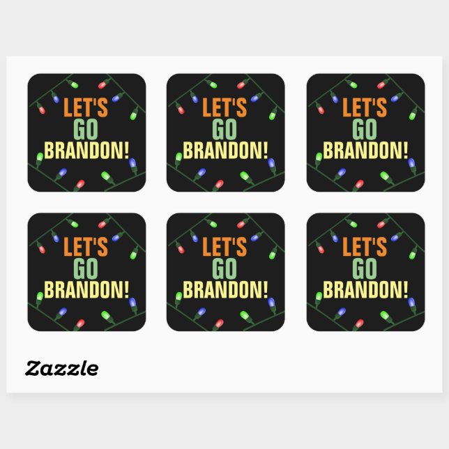 ¡VAMOS A BRANDON! pegatinas CHRISTMAS (Hoja)
