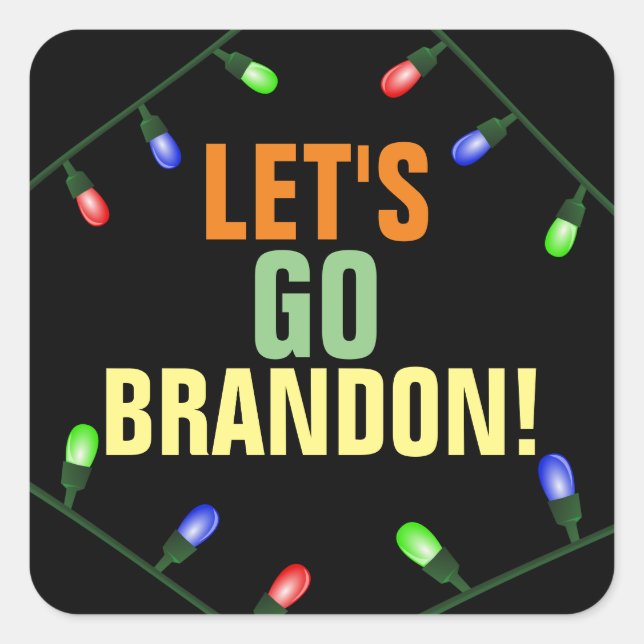 ¡VAMOS A BRANDON! pegatinas CHRISTMAS (Anverso)