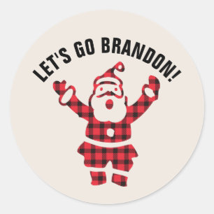 ¡VAMOS A BRANDON! Pegatinas de SANTA, NAVIDADES DI
