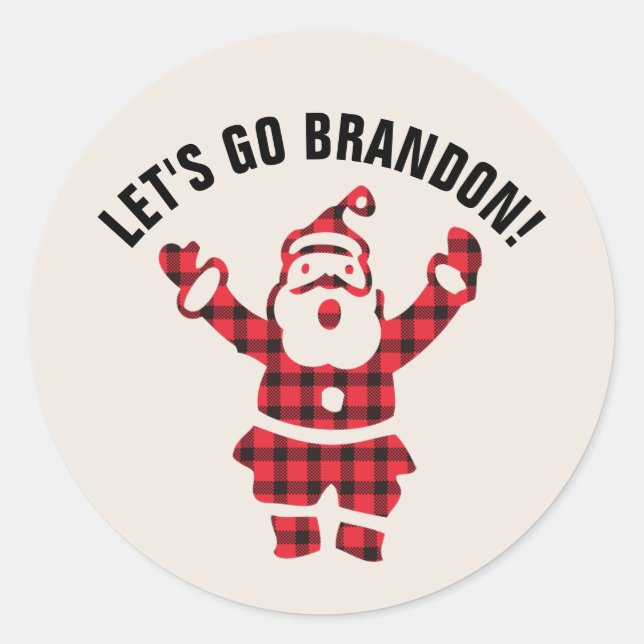 ¡VAMOS A BRANDON! Pegatinas de SANTA, NAVIDADES DI (Anverso)