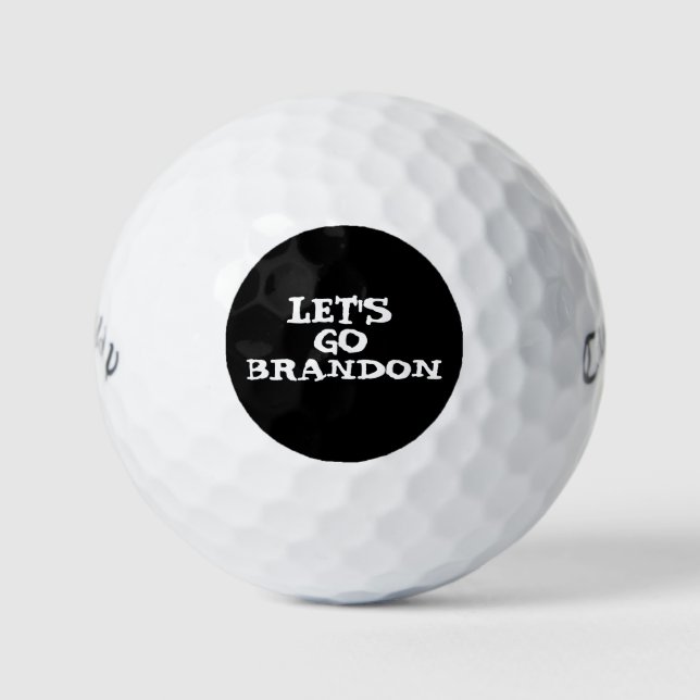 ¡VAMOS A BRANDON! PELOTAS DE GOLF (Anverso)