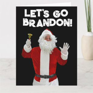 VAMOS A BRANDON SANTA BIDEN GRAN TARJETA DE NAVIDA