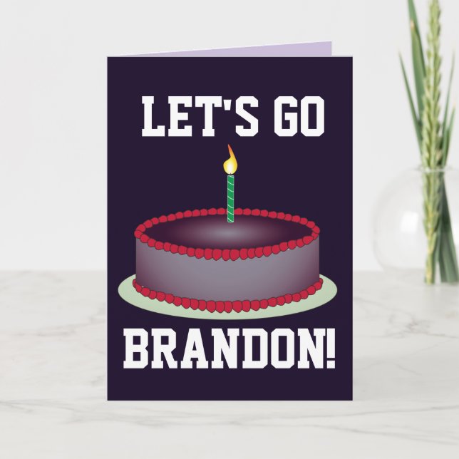 ¡VAMOS A BRANDON! TARJETAS DE CUMPLEAÑOS (Anverso)