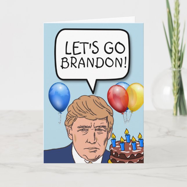 ¡VAMOS A BRANDON! TARJETAS DE CUMPLEAÑOS (Anverso)