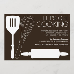 VAMOS A COCINAR  COCINAR INVITACIONES DE LA FIESTA