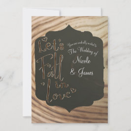 Vamos a Enamorarnos Invitación de Boda Mínima de M