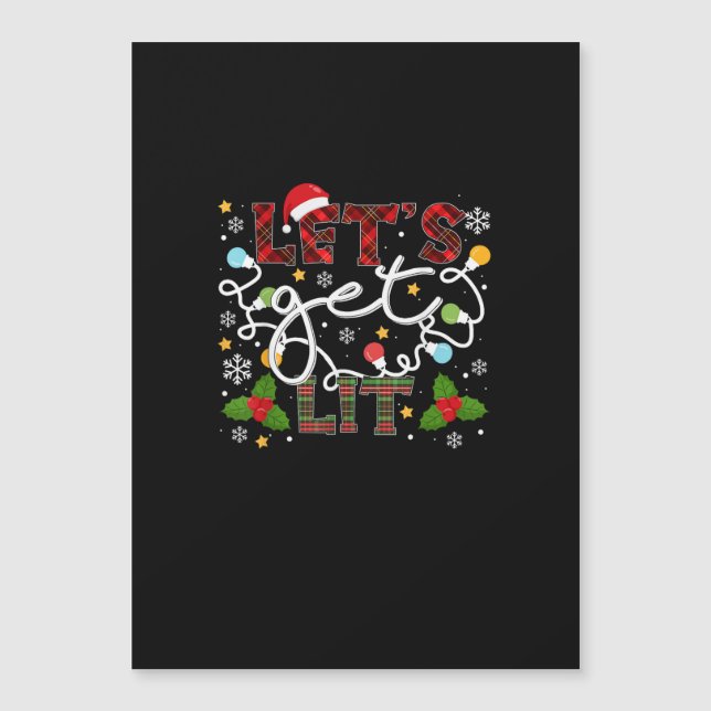Vamos a Encender Bebiendo Luces de Santa Navidad (Anverso)