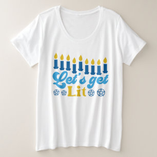 ¡Vamos a encender! Camisa de tamaño más grande