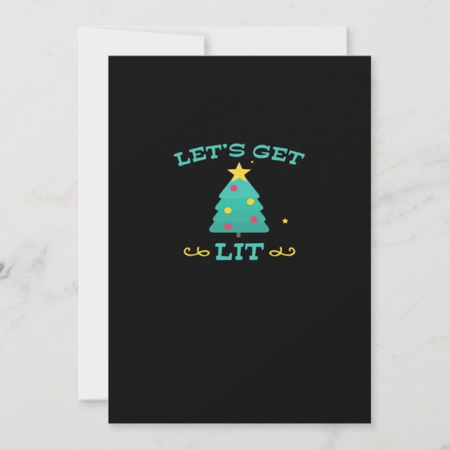 Vamos a Encendernos Árbol de Navidad Divertido Bor (Anverso)