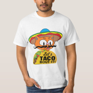 ¡Vamos a Hablar de Tacos! Camiseta Divertida con J