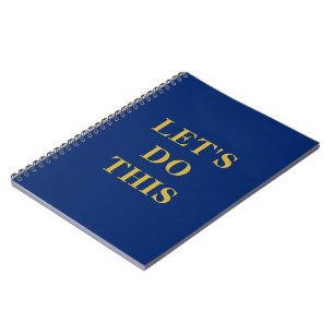 Vamos a Hacer Esto - Cuaderno Clásico Azul Marino