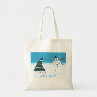 Vamos a hacer roca, árbol de Navidad Bolsas de lon
