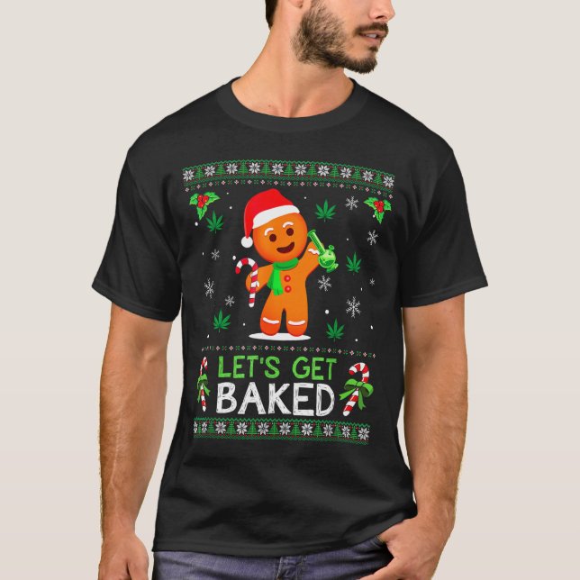 Vamos a Hornearnos Suéter Feo Marihuana Navidad Xm (Anverso)