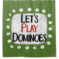Vamos a jugar dominó cortina de ducha
