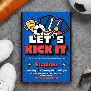 Vamos a Patear - Invitación de Fútbol Soccer