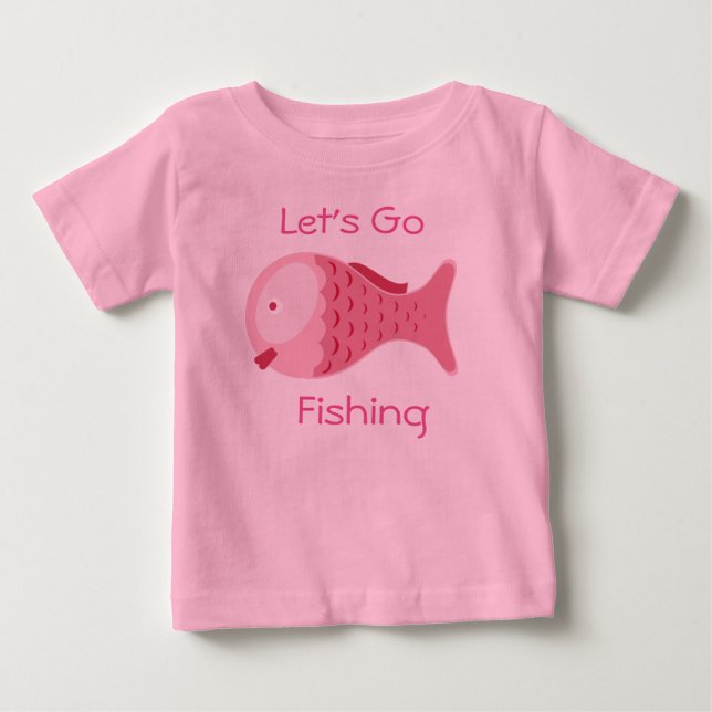 Vamos a Pescar Camiseta de una Pieza para Bebé Org (Anverso)